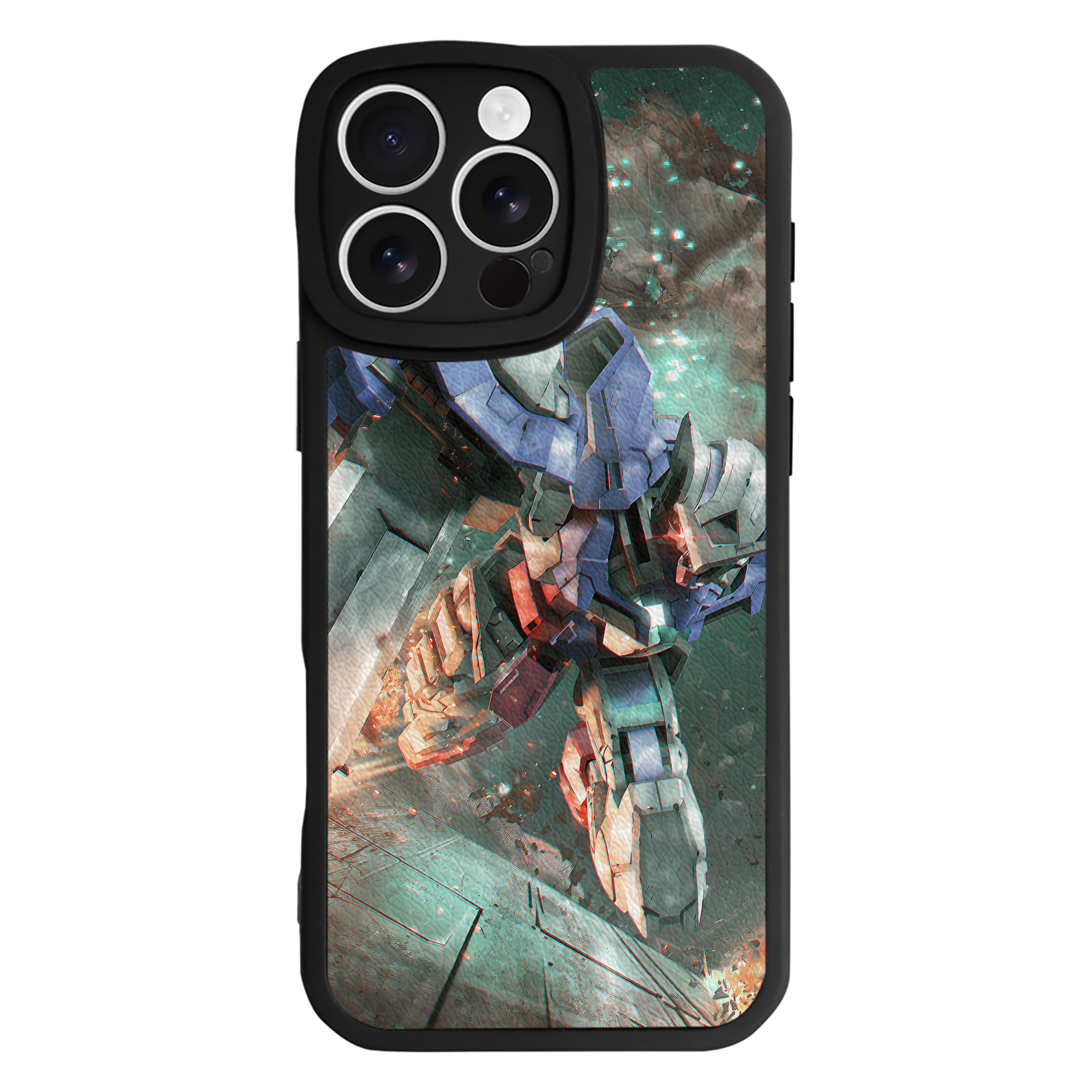 （画像用） 機動戦士ガンダム Mobile Suit Gundam 【iPhone 16シリーズ対応】シリコンスマホケース（レザー調） 材質：シリコン